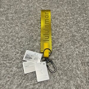 Lululemon Never Lost Keychain Maize Yellow NWT